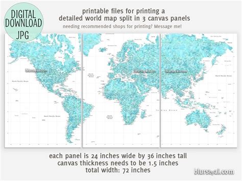Part 207 World Wide Maps With Large Printable World Map