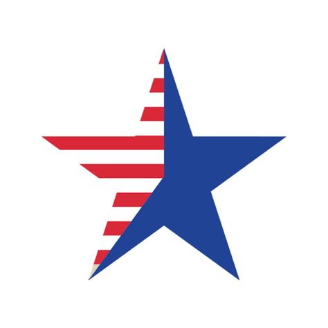 Usa flag star icon - Transparent PNG & SVG vector file png image