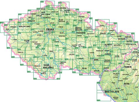 Das duppauer gebirge ist ein mittelgebirge in tschechien. Tschechien Fahrradkarten : Topografische Landkarten 1:100 ...