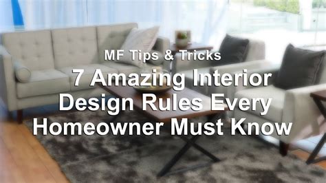 7 Amazing Interior Design Rules Every Homeowner Must Know Mf Home Tv