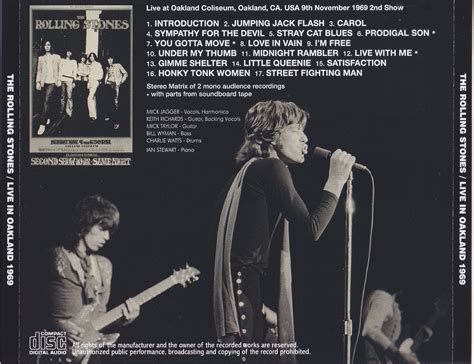 Rolling Stones Live In Oakland 1969 1cd Giginjapan