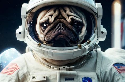 Premium Photo Pug Astronaut In An Astronaut Suit