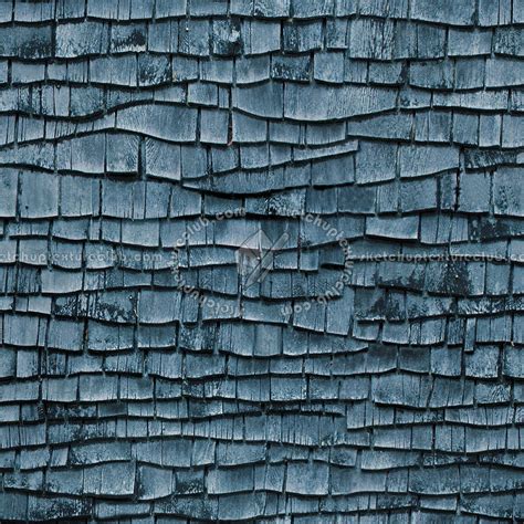 Old Wood Shingle Roof Texture Seamless 03880