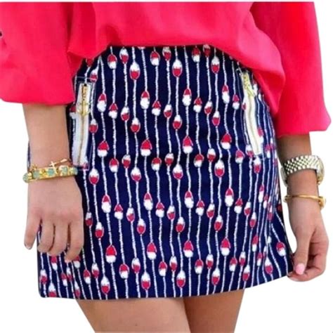 Lilly Pulitzer Navy Swim Lane Stripes Skirt Listed By Stephanie In