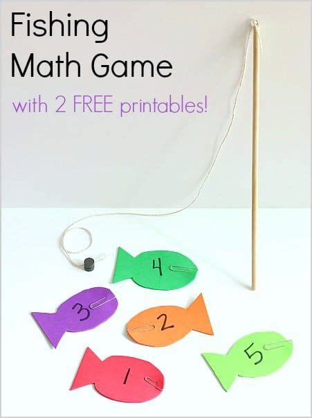 Fishing Math Game With Free Printables Math Games For Kids Math For