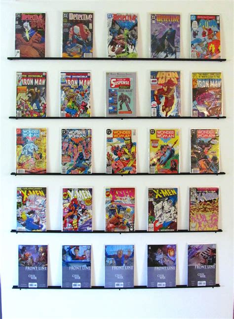 Comic Book Wall Display Ideas Comic Room Book Display Wall Cgc Cave Man