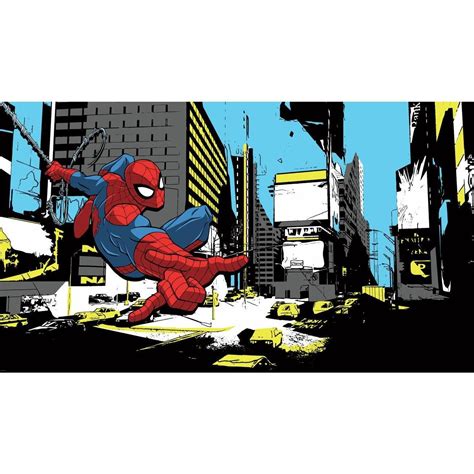 Spider Man Classic Xl Spray And Stick Wallpaper Mural Mural Wall Art