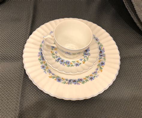 Vintage J G Meakin Classic White Alpine Mist Dinner Plate Tea Etsy
