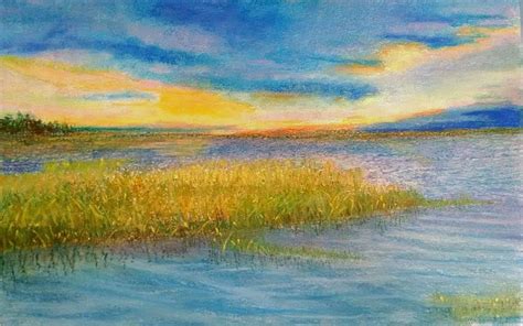 Incoming Tide Pastel By Barbara Truemper Green Fine Art America