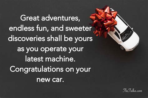 Congratulation Wishes On Your New Car New Car Quotes Congratulations