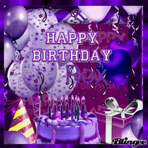 Pin By Ruth Pasillas On Birthday Wishes Birthday Blessings Purple