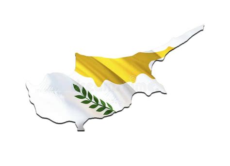 Flag Map Of Cyprus 3d Rendering Cyprus Map And Flag The National