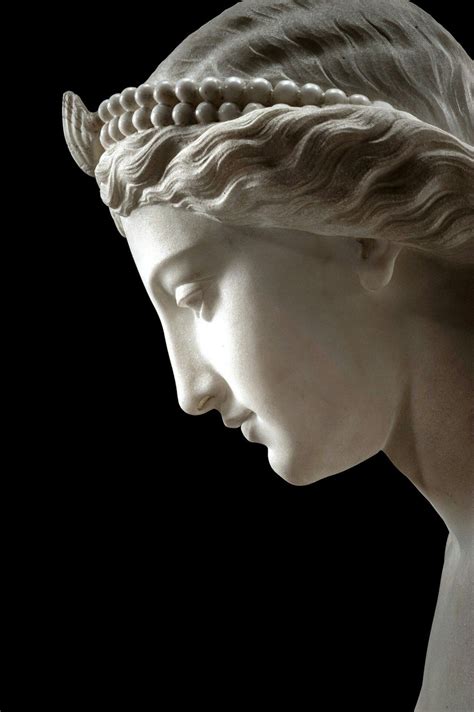 Detail Of A Neoclassical Marble Statue Of A Naiad Or Nymph By Giovanni