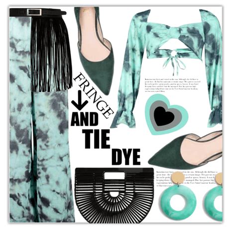 Tie Dye And Fringe Outfit Shoplook Fringe Fashion Fringe Trends Fashion Set