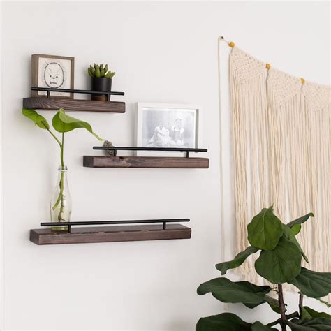 Wood Picture Ledge Floating Wall Shelf Entryway And Essential Etsy