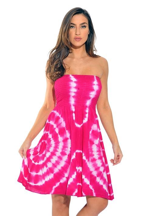 riviera sun women s strapless tube short summer dress casual and comfortable beach dresses