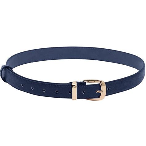 Deep Blue Metal Buckle Belt 67465 Idr Liked On Polyvore Featuring