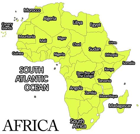 África Continente Mapa De Africa Imagen Gratis En Pixabay Pixabay