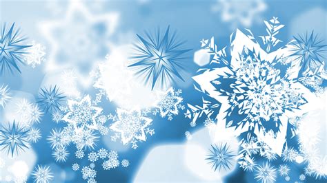 Vectors Blue Winter Snowflakes Wallpapers Hd Desktop And Mobile