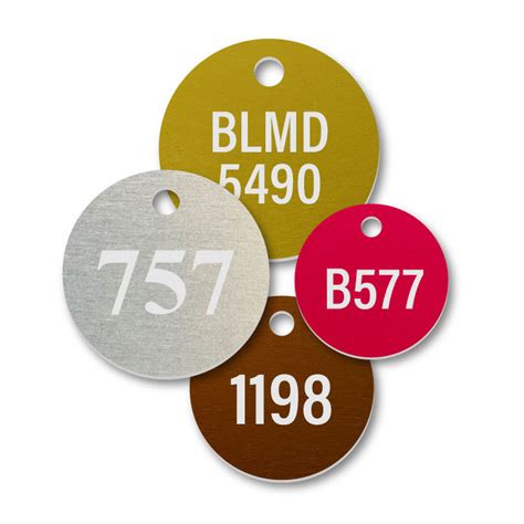 Aluminum Round Numbered Tags
