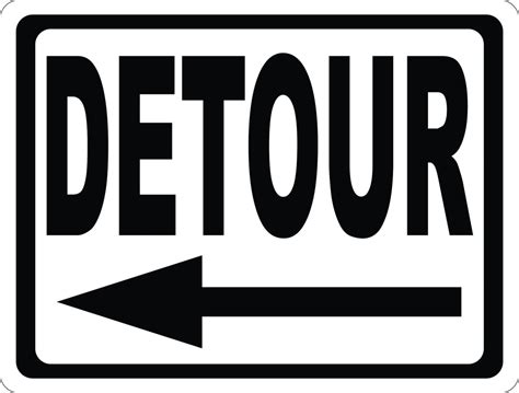 Detour Sign Signs By Salagraphics