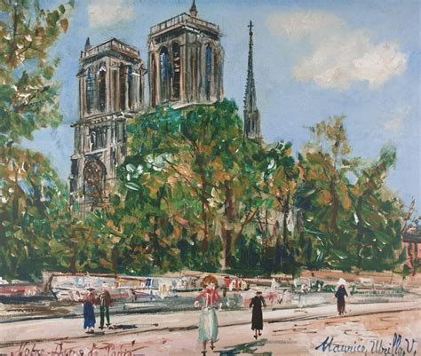 Maurice Utrillo V Notre Dame De Paris Hand Signed Etsy