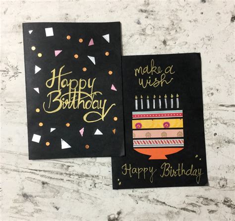 Creating handmade greeting cards can be a unique way to express your creativity for special occasions or just because. Super Easy 10-Minute DIY Birthday Greeting Cards | Holidappy