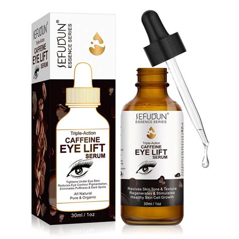 Sefudun Caffeine Eye Serum With Argan Oil Collagen Hyaluronic Acid