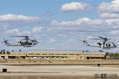 Usmc Ah 1z Viper Helicopter Gunship And Uh 1y Venom Attack Helicopter