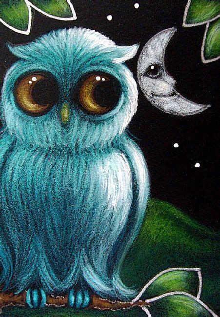Pin By Dakota On Noches Estrelladas Owl Artwork Owl Art Owl Cartoon