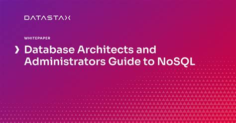 Database Architects And Administrators Guide To Nosql Datastax