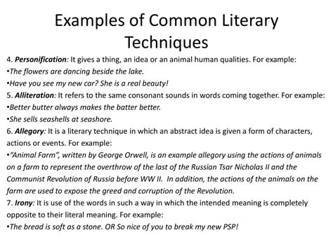 🌱 Examples Of Literary Techniques What Is Literary Devices And