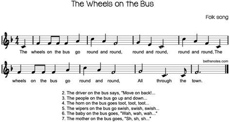 Sing and dance along with noodles & pals as they teach you the gestures for the popular nursery rhyme, the wheels on the bus. The Wheels on the Bus - Beth's Notes