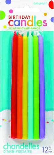 Tall Birthday Candles 12 Pk Party City