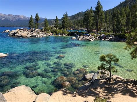 The Crystal Clear Water Sand Harbor Beach In Lake Tahoe In 2022