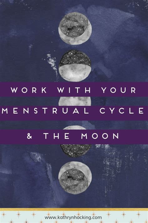 Menstrual Cycles And The Moon Working With Your Natural Cycles
