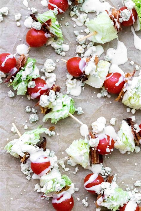 Easy Wedge Salad Skewers A Thousand Crumbs