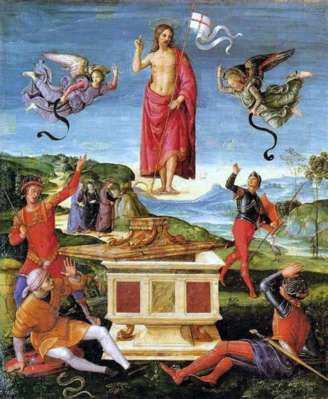Resurrection Of Christ Raphael Wall Art Canvas Print