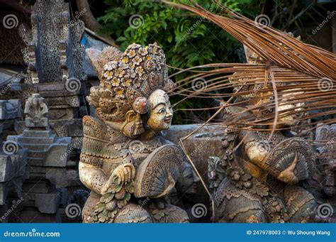 Indonesia Bali Traditional Crafts Statues Wood Carvings Stone