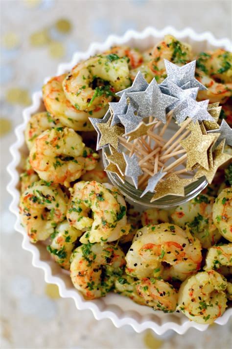 How about classic stuffed mushrooms? Healthy Chimichurri Shrimp Appetizer - Kim's Cravings