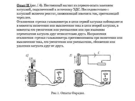 Явление электромагнитной индукции I Опыты Фарадея В 1831