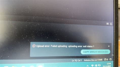 Arduino Upload Error Failed Uploding Uploading Error Exit Status 1