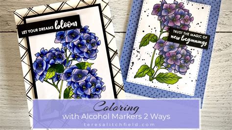 Coloring With Alcohol Markers 2 Ways Youtube