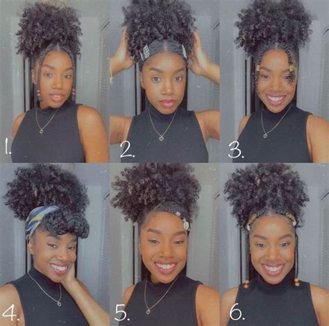 4c Natural Hairstyles Short Afro Puff Hairstyles Natural Hair Puff