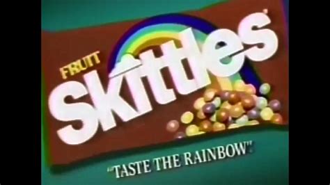 Skittles Candy Taste The Rainbow 1986 Tv Commercial Hd Youtube