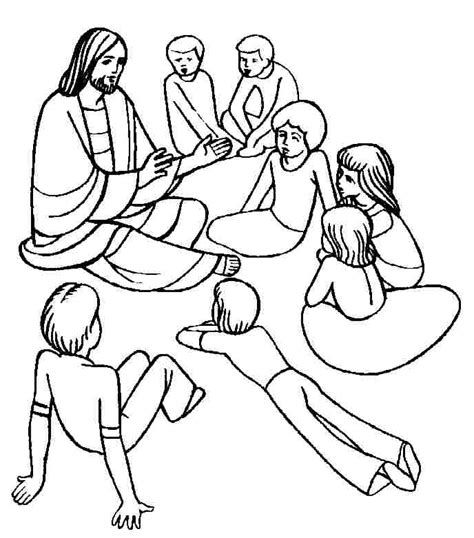 Jesus Contado Par Bolas A Los Ni Os Para Colorear Dibujos Cristianos