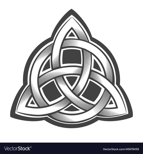 Celtic Trinity Knot Triquetra Tattoo Royalty Free Vector