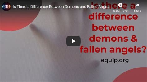 Is There A Difference Between Demons And Fallen Angels Christian