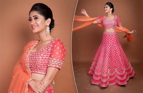 Shivangi Joshis Pink Lehenga Is Perfect For The Wedding Season