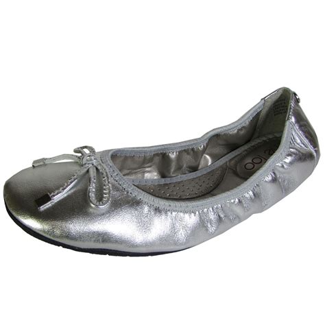 Me Too Womens Halle Leather Ballet Flat Shoe Ebay